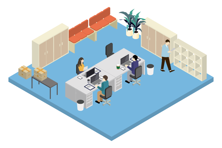 仕事部屋にする